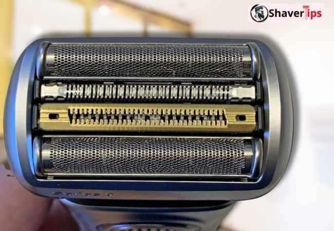 Braun Series 9 Pro 9487cc close view highlighting foil blades