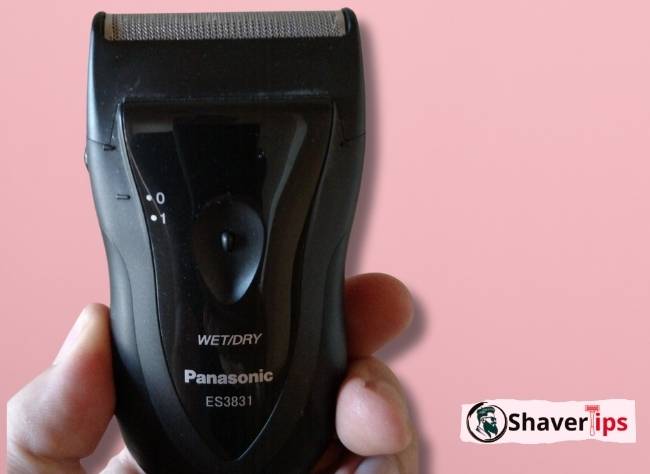 Front side view of Panasonic Travel Shaver
