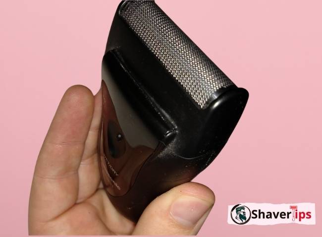 Panasonic Travel Shaver front view with foil